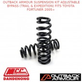 OUTBACK ARMOUR SUSP KIT FRONT ADJ BYPASS (TRAIL&EXPD) FITS TOYOTA FORTUNER 05+